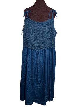 NEW Lane Bryant Plus Size 22 Blue Dress